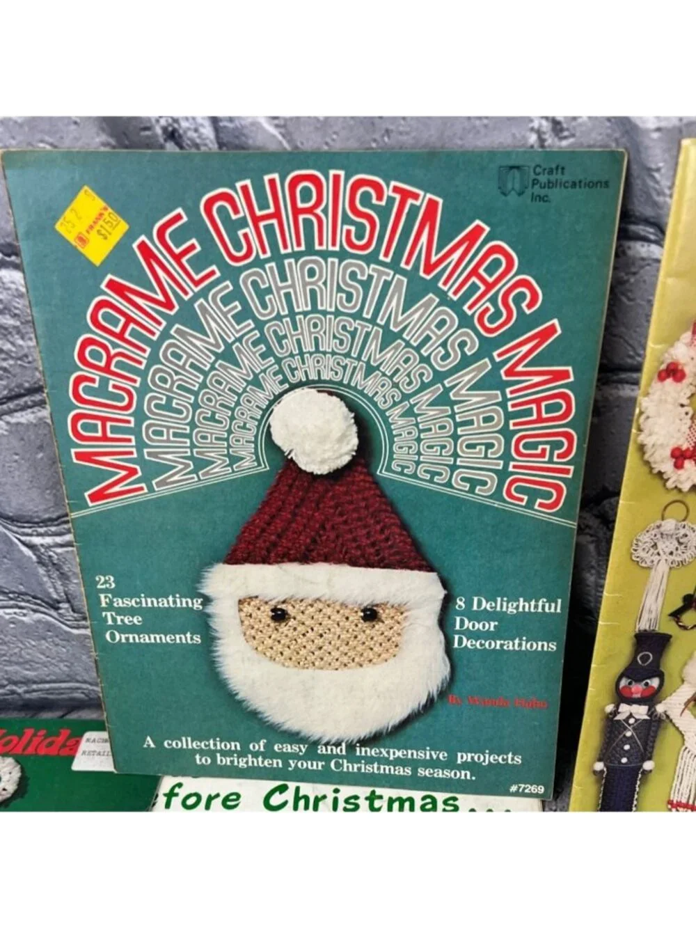 Vintage Macrame Pattern Books Handbags Plant Hangers Christmas Lot of 10 - Picture 13 of 14